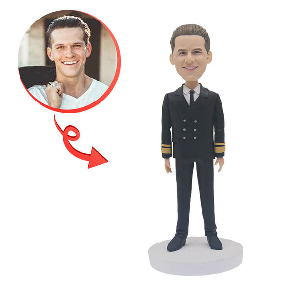 Custom Male Navy Bobblehead