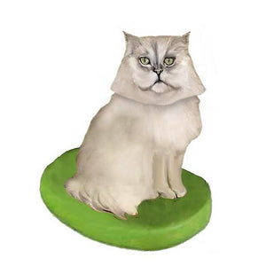 Persian Cat Grey Large Custom Bobbleheads