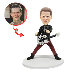 Custom Rockstar Guitarist Bobblehead 